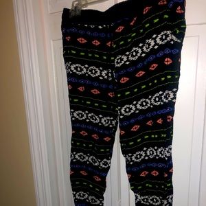 SOLD NWT Lush Black-Purple Jogger Pants